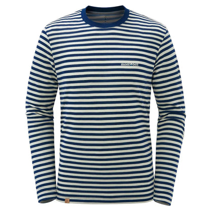 mont-bell: Merino Wool Plus Striped Long Sleeve T Men's