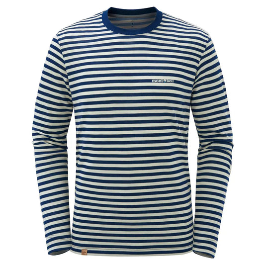mont-bell: Merino Wool Plus Striped Long Sleeve T Men's