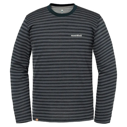 mont-bell: Merino Wool Plus Striped Long Sleeve T Men's