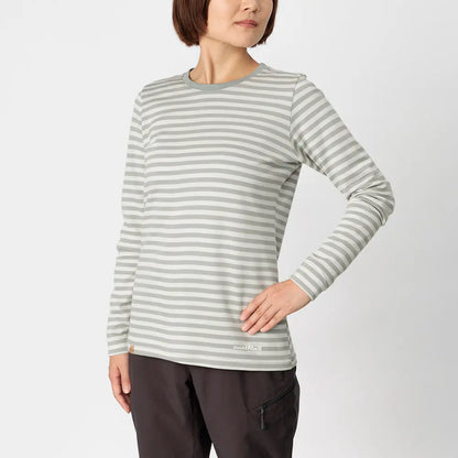 mont-bell: Merino Wool Plus Striped Long Sleeve T Women's