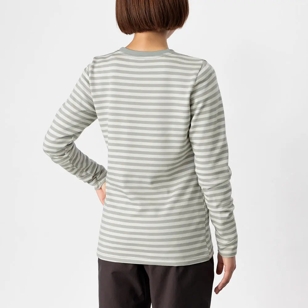mont-bell: Merino Wool Plus Striped Long Sleeve T Women's