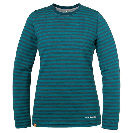 mont-bell: Merino Wool Plus Striped Long Sleeve T Women's