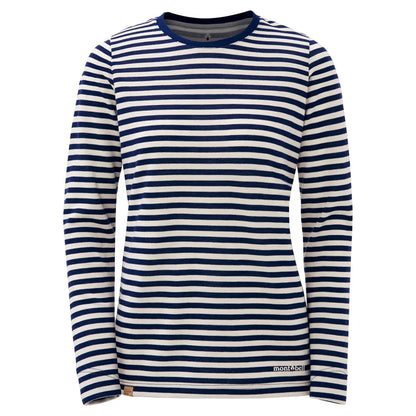 mont-bell: Merino Wool Plus Striped Long Sleeve T Women's