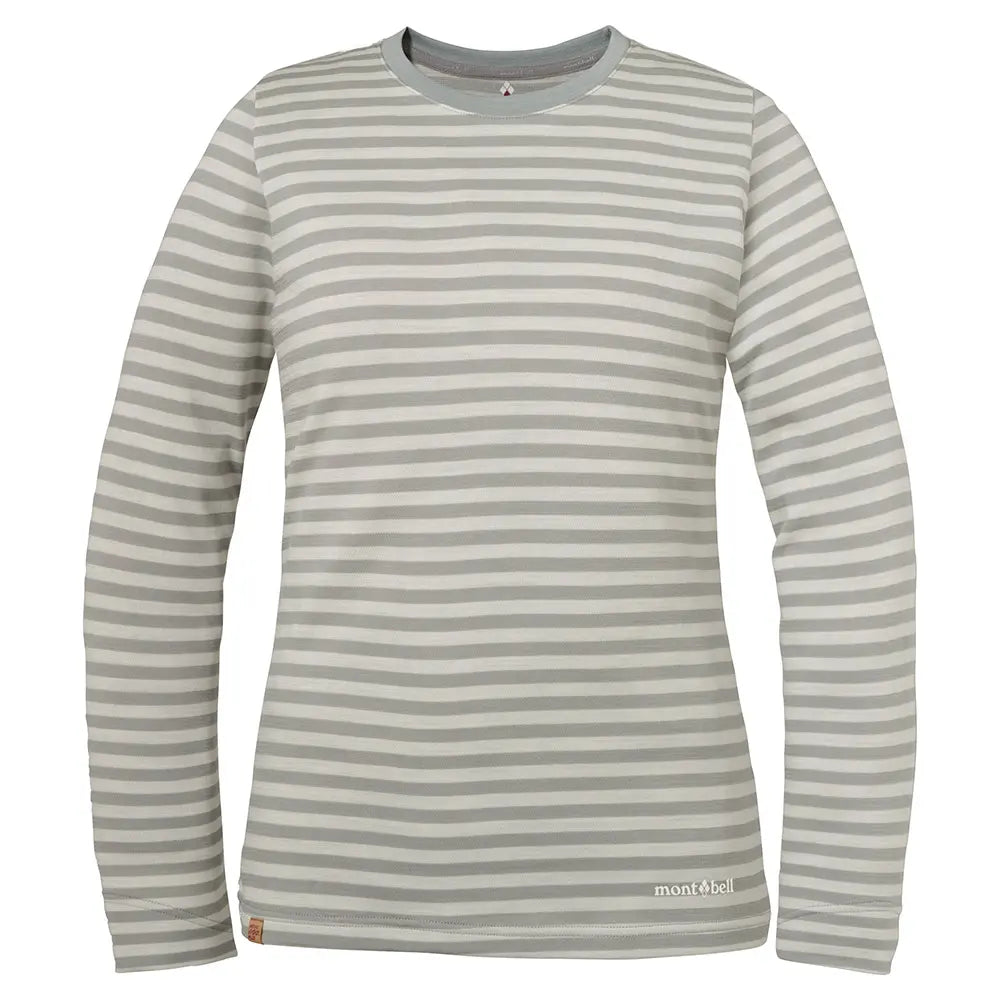 mont-bell: Merino Wool Plus Striped Long Sleeve T Women's