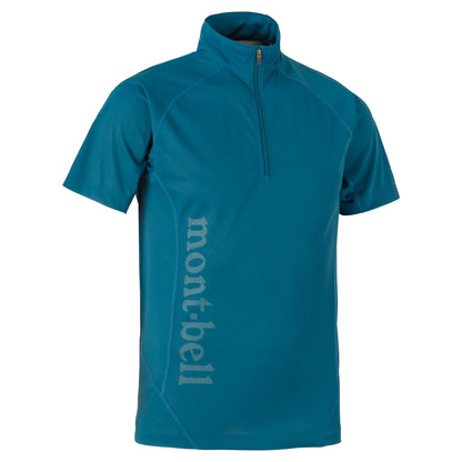 mont-bell: Cool Light Short Sleeve Zip Shirt Men's