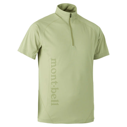 mont-bell: Cool Light Short Sleeve Zip Shirt Men's