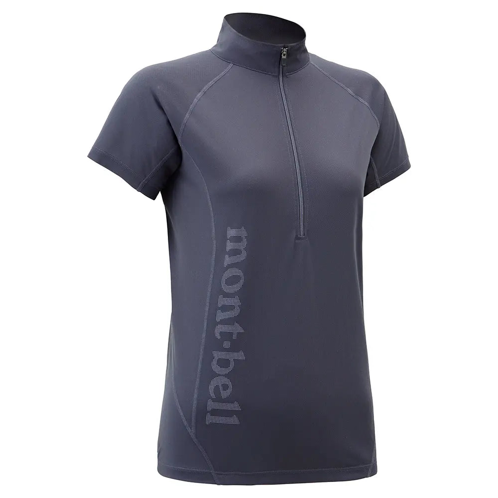 mont-bell: Cool Light Short Sleeve Zip Shirt Women's
