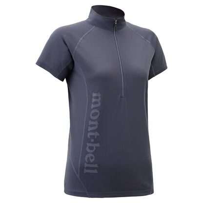 mont-bell: Cool Light Short Sleeve Zip Shirt Women's