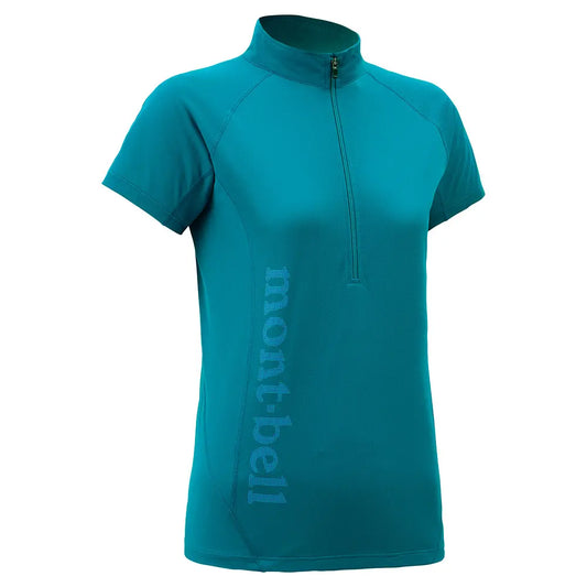mont-bell: Cool Light Short Sleeve Zip Shirt Women's