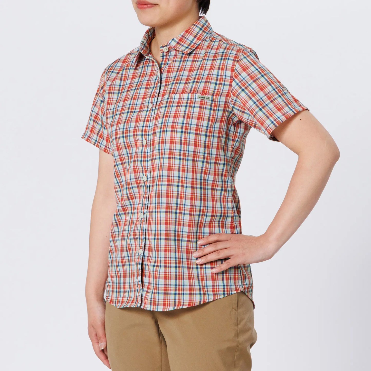 mont-bell: Wickron Light Single Pocket Short Sleeve Shirt Women's