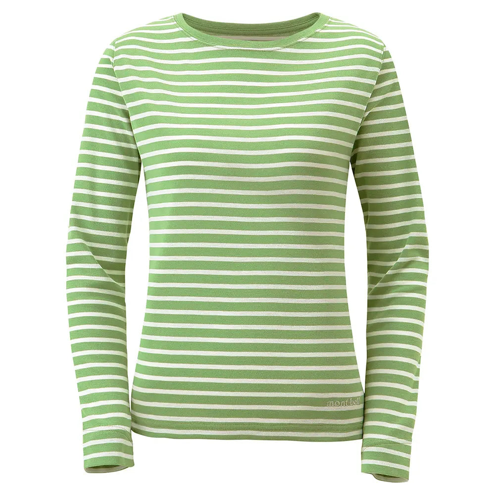 mont-bell: Wickron Striped Long Sleeve T Women's