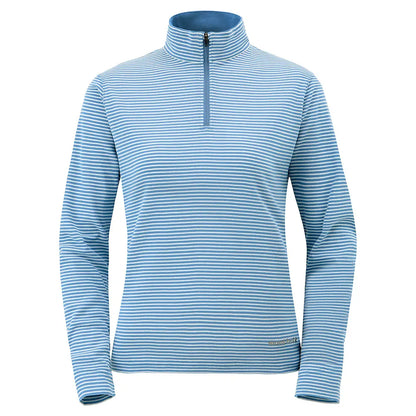 mont-bell: Wickron Striped Long Sleeve Zip Shirt Women's