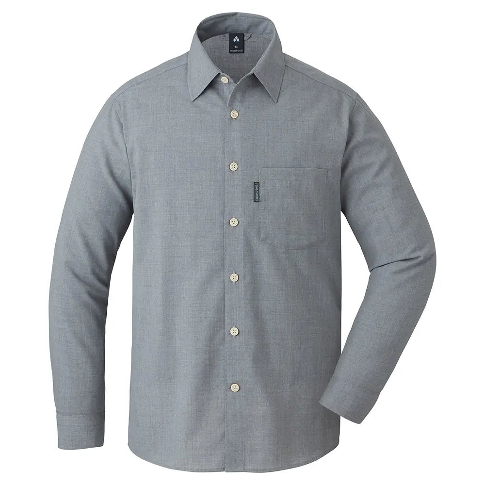 mont-bell: Merino Wool Light Long Sleeve Shirt Men's