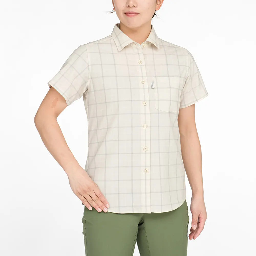 mont-bell: Merino Wool Light Short Sleeve Shirt Women's