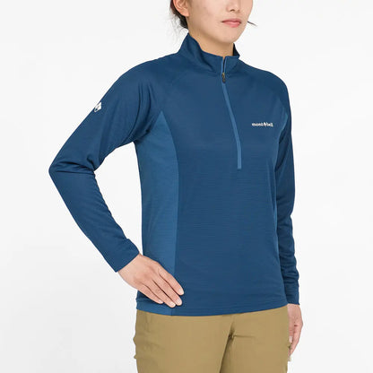 mont-bell: Cool Long Sleeve Zip Shirt Women's