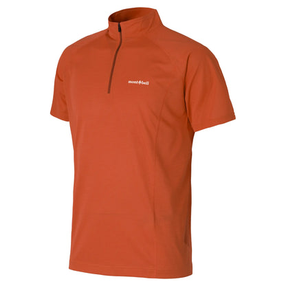 mont-bell: Cool Short Sleeve Zip Shirt Men's