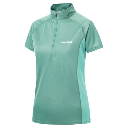 mont-bell: Cool Short Sleeve Zip Shirt Women's