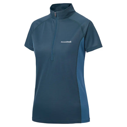 mont-bell: Cool Short Sleeve Zip Shirt Women's