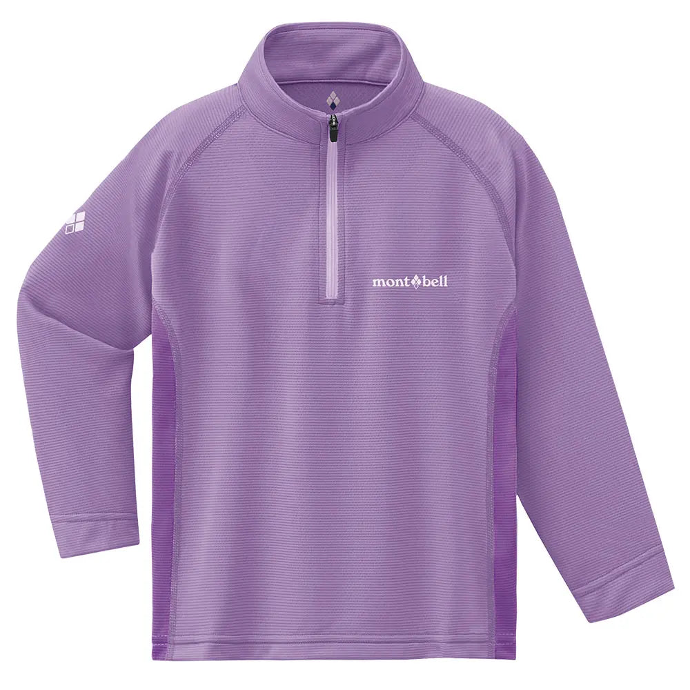 mont-bell: Cool Long Sleeve Zip Shirt Kid's 100 - 120