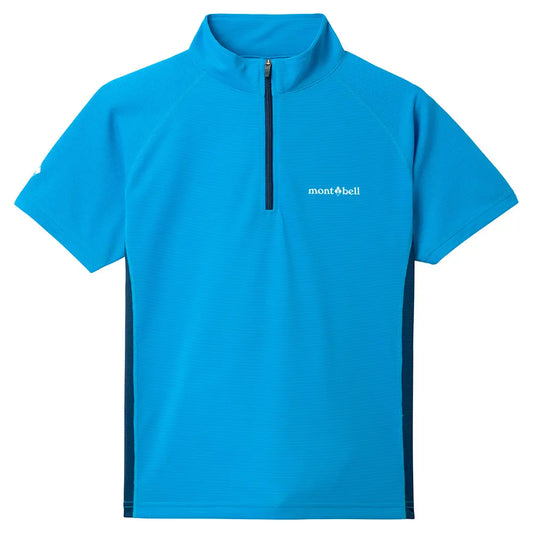 mont-bell: Cool Short Sleeve Zip Shirt Kid's 130 - 160