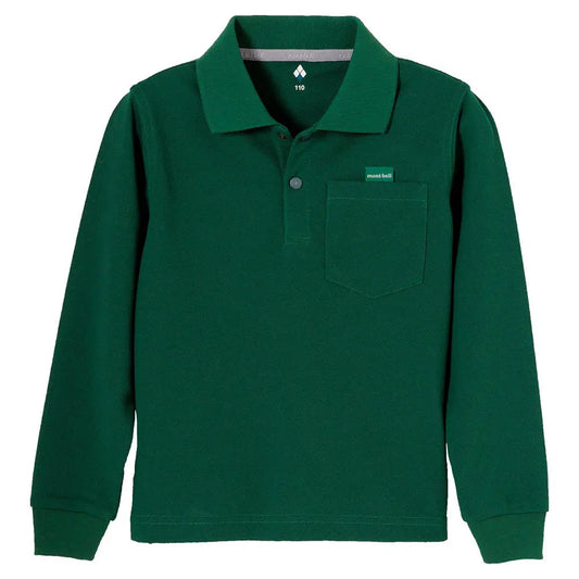 mont-bell: Wickron Long Sleeve Polo Shirt Kid's 100 - 130