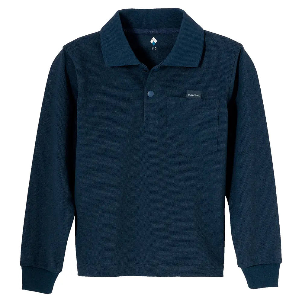 mont-bell: Wickron Long Sleeve Polo Shirt Kid's 100 - 130