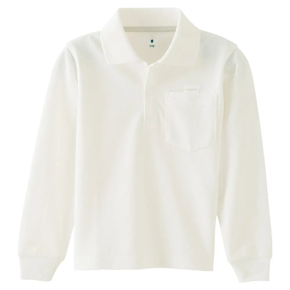 mont-bell: Wickron Long Sleeve Polo Shirt Kid's 100 - 130