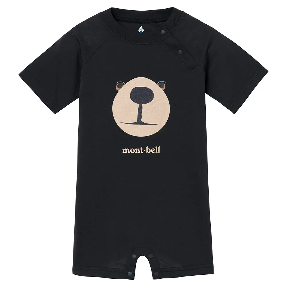 mont-bell: Wickron Short Sleeve Rompers Baby's Monta Bear Face 70 - 80