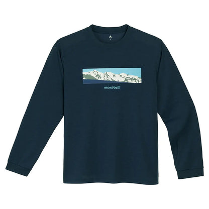 mont-bell: Wickron Long Sleeve T White Mountain Range