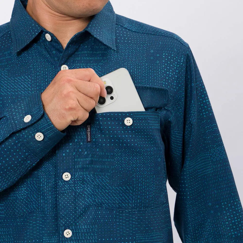 mont-bell: Wickron O.D. Print Shirt Men's
