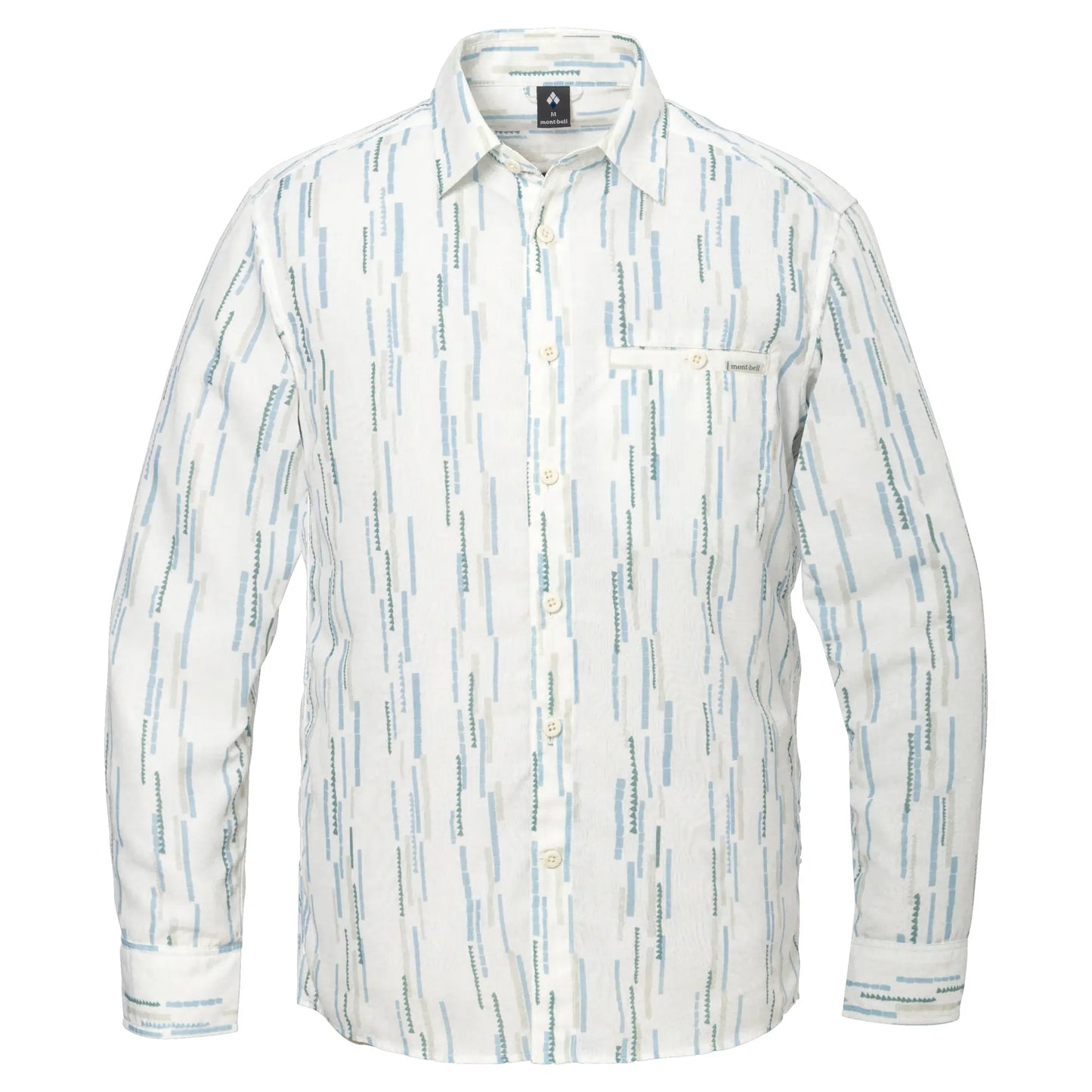 mont-bell: Wickron Light Print Long Sleeve Shirt Men's