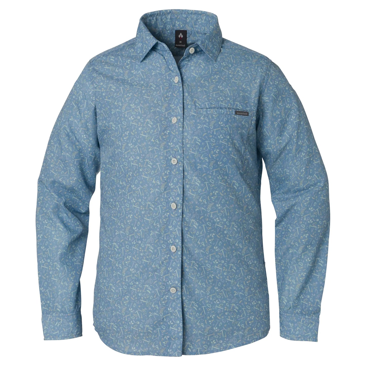 mont-bell: Wickron Light Print Long Sleeve Shirt Women's
