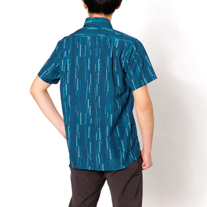mont-bell: Wickron Light Print Short Sleeve Shirt Men's