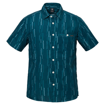 mont-bell: Wickron Light Print Short Sleeve Shirt Men's