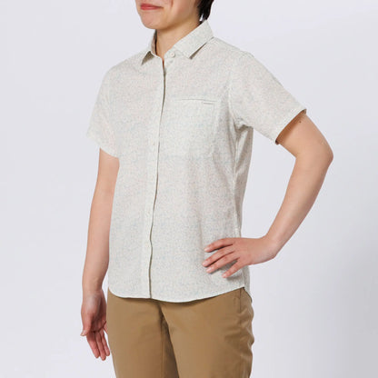 mont-bell: Wickron Light Print Short Sleeve Shirt Women's