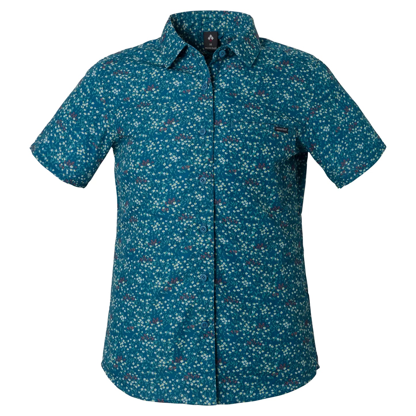mont-bell: Wickron Light Print Short Sleeve Shirt Women's