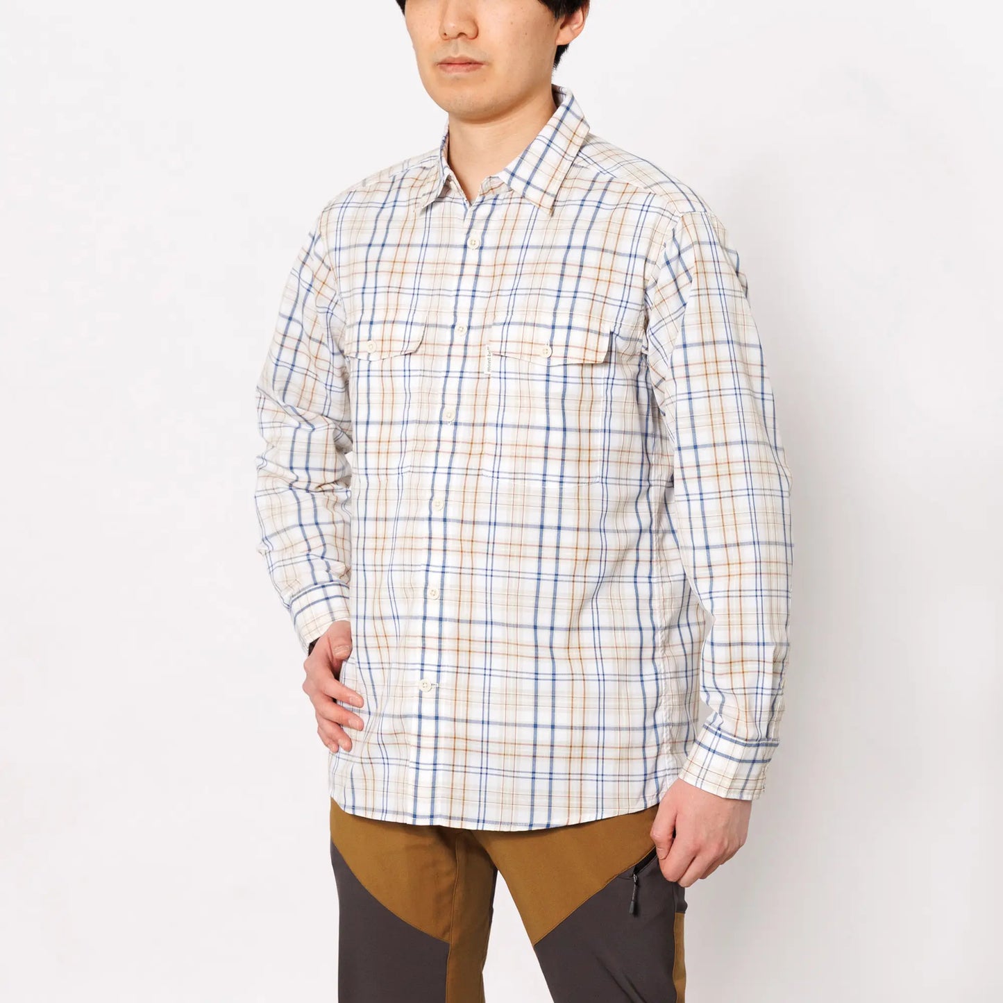 mont-bell: Wickron Light Double Pocket Long Sleeve Shirt Men's