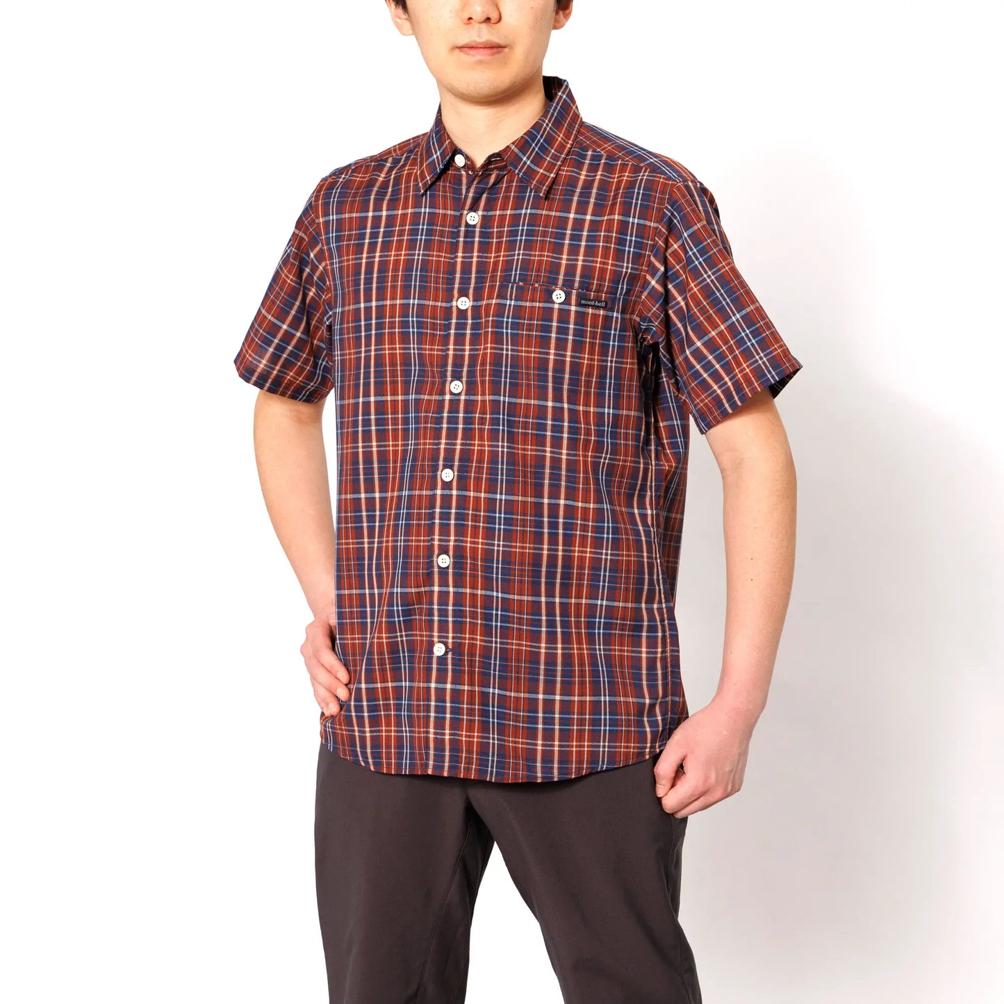 mont-bell: Wickron Light Single Pocket Short Sleeve Shirt Men's