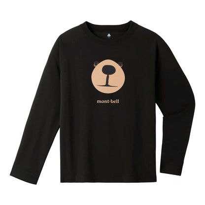 mont-bell: Wickron Long Sleeve T Kid's Monta Bear Face 140-160
