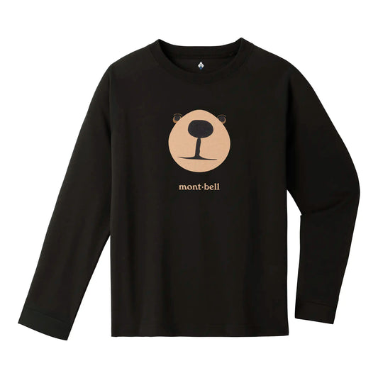 mont-bell: Wickron Long Sleeve T Kid's Monta Bear Face 140-160