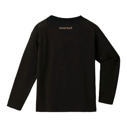 mont-bell: Wickron Long Sleeve T Kid's Monta Bear Face 100-130
