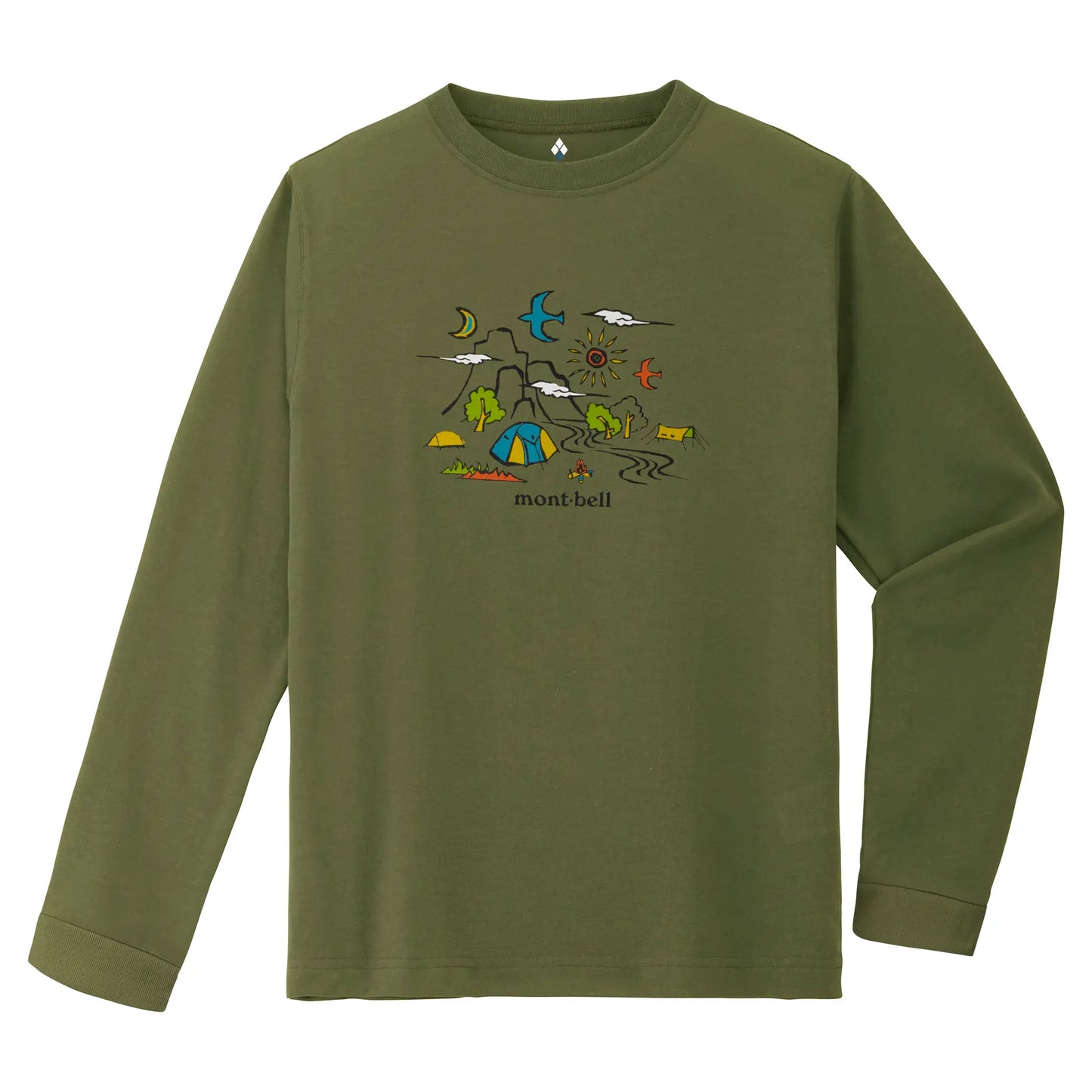 mont-bell: Wickron Long Sleeve T Kid's Camping 140-160