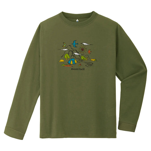 mont-bell: Wickron Long Sleeve T Kid's Camping 140-160