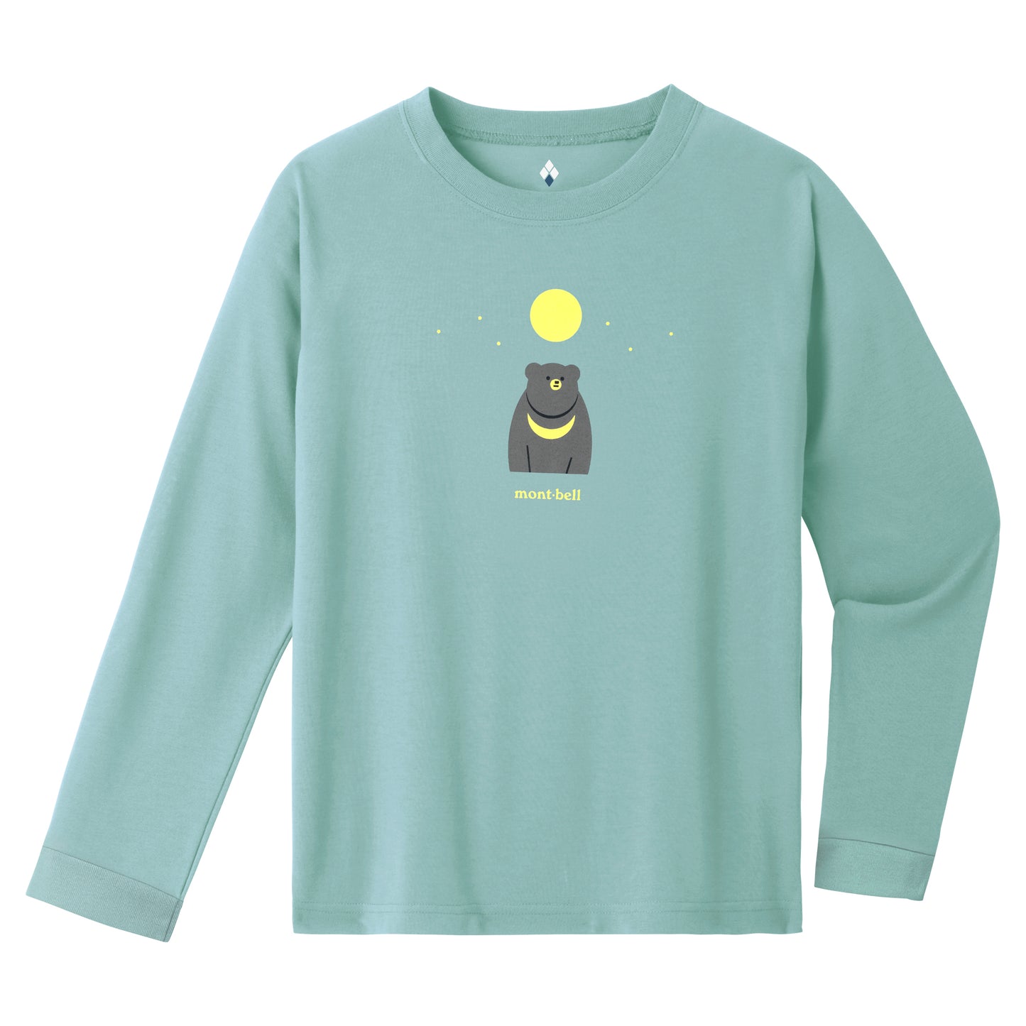 mont-bell: Wickron Long Sleeve T Kid's Japanese Black Bear 140-160