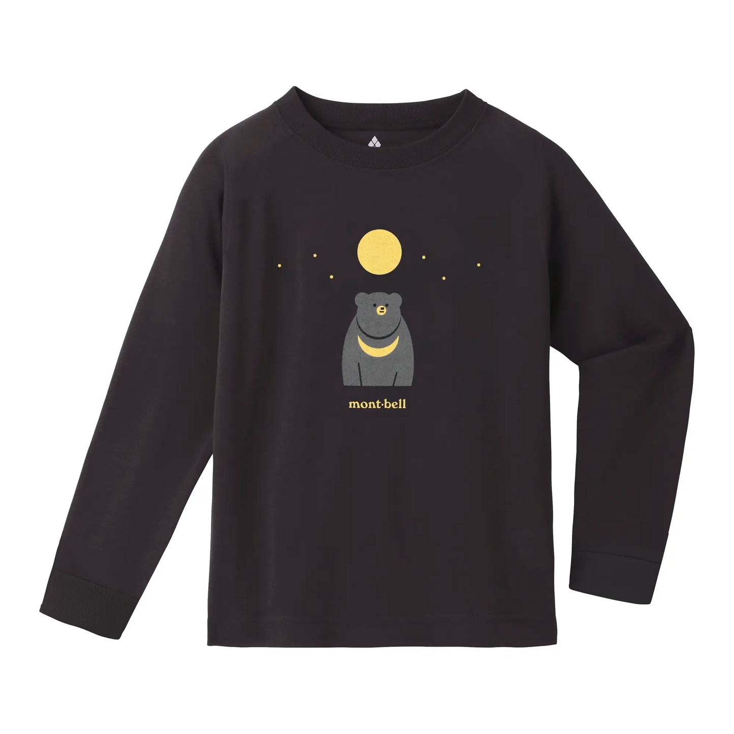 mont-bell: Wickron Long Sleeve T Kid's Japanese Black Bear 100-130