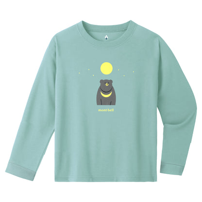 mont-bell: Wickron Long Sleeve T Kid's Japanese Black Bear 100-130