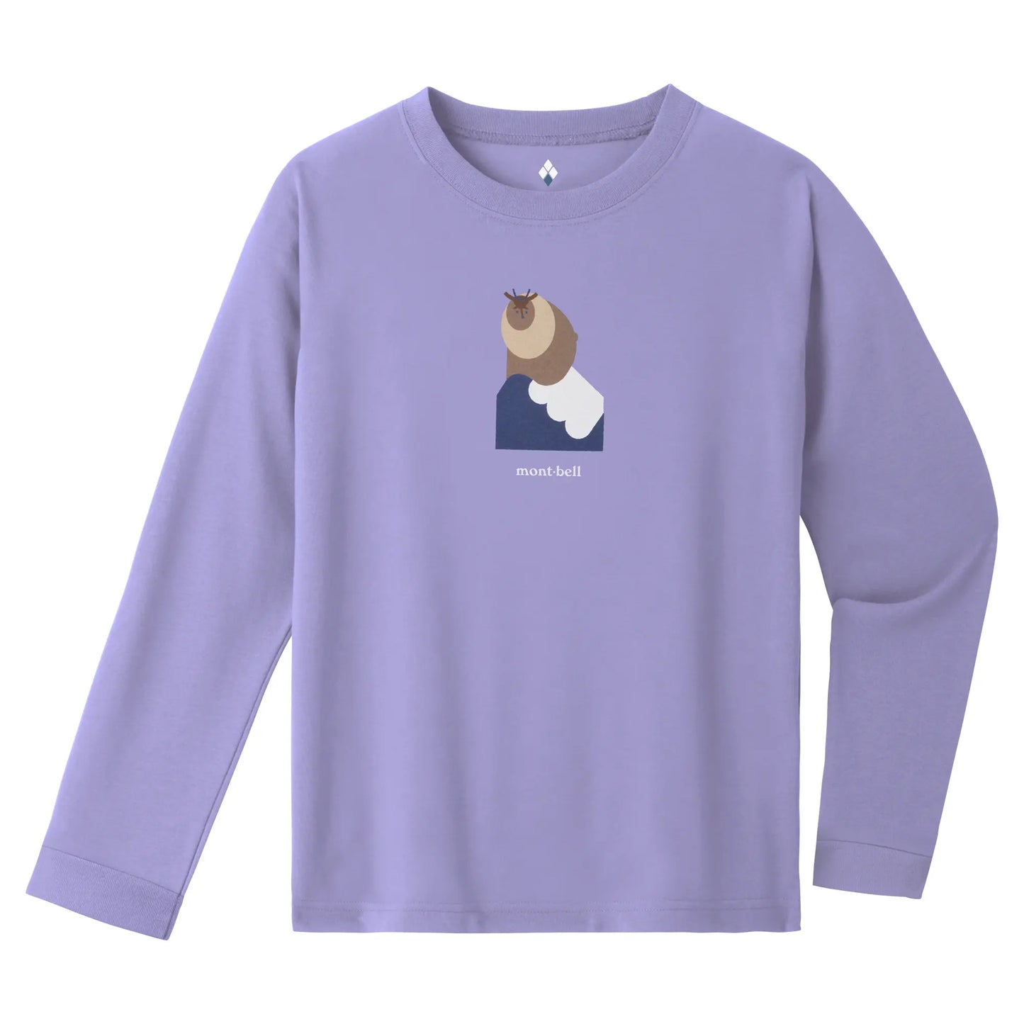 mont-bell: Wickron Long Sleeve T Kid's Japanese Serow 140-160