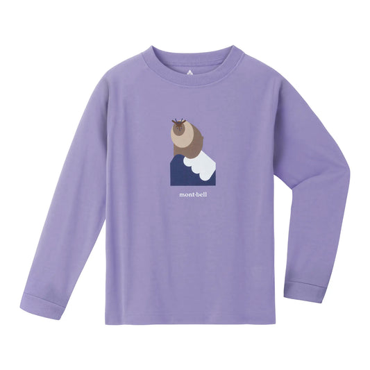 mont-bell: Wickron Long Sleeve T Kid's Japanese Serow 100-130