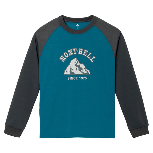 mont-bell: Wickron Raglan Long Sleeve T Kid's SINCE 1975 140-160