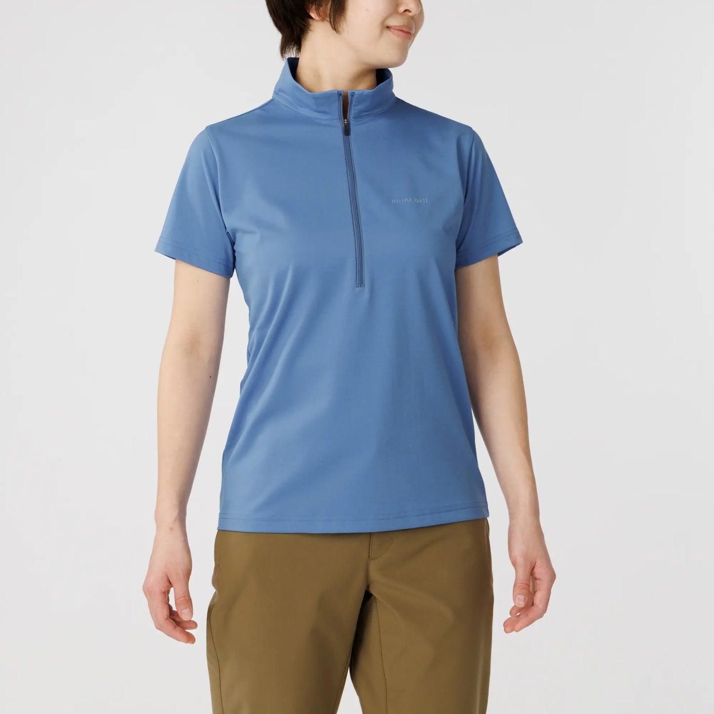 mont-bell: Wickron UV-TECT Short Sleeve Zip Shirt Women's